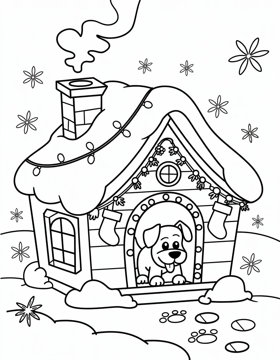 Cozy Winter Dog House